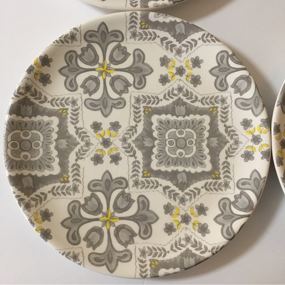 4 Pier 1 Imports Malina Tapestry Earthenware Round Salad Plates - Picture 8 of 13